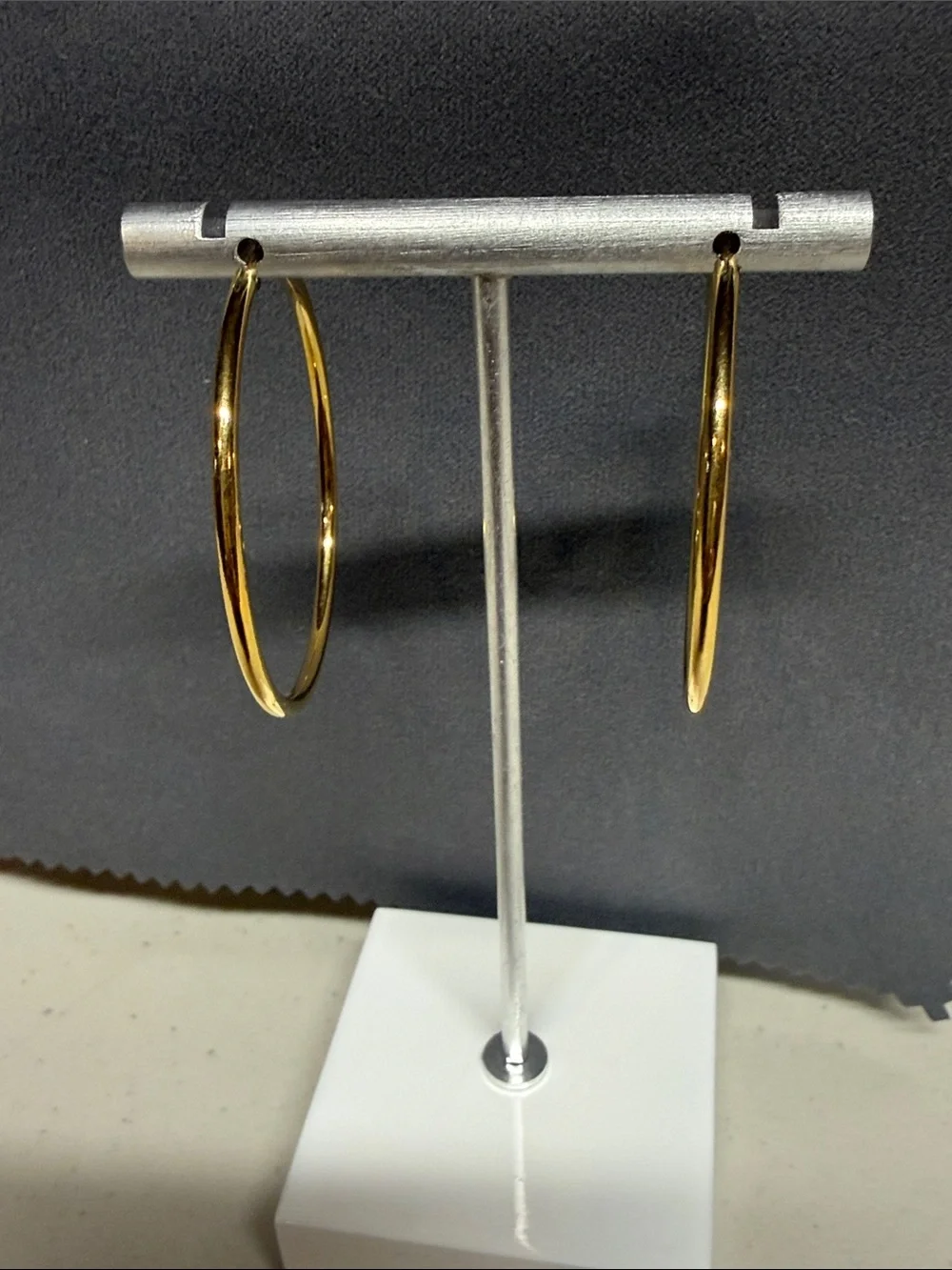 Michael Kors Classic Hollow Gold Hoop Earrings